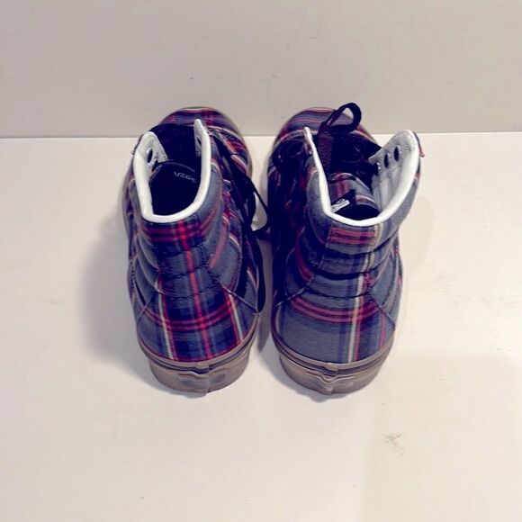 Vans hi top plaid unisex canvas sneakers - Picture 4 of 4